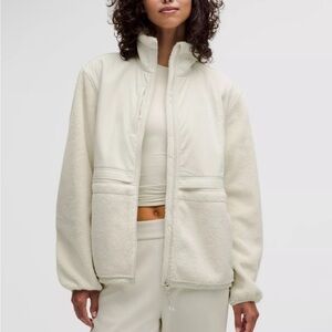 Lululemon Athletica Cream Teddy Jacket
